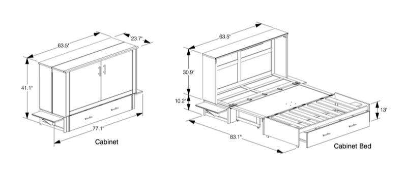 Murphy Cabinet Ranchero - Couch Potato Furniture & Mattress (CA) - Multi Location