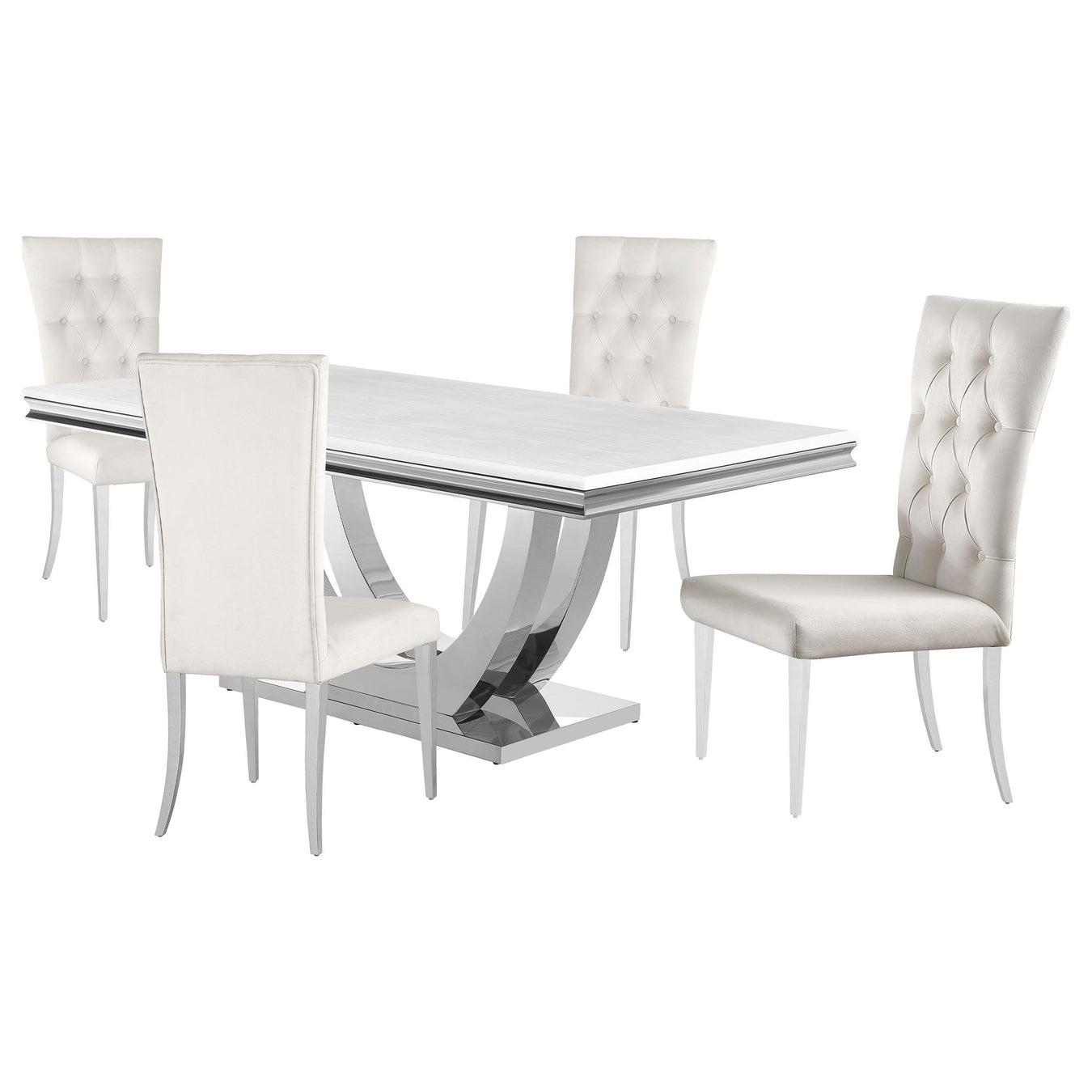 White Marble / Chrome