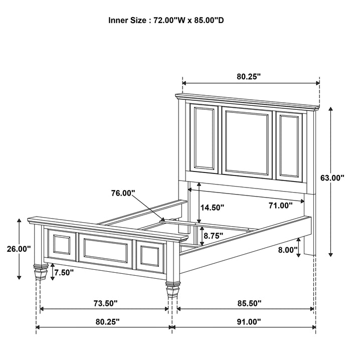 Sandy Beach 5 Pc Bedroom Sets