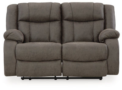 First Base Reclining Loveseat - Couch Potato Furniture & Mattress (CA) - Multi Location