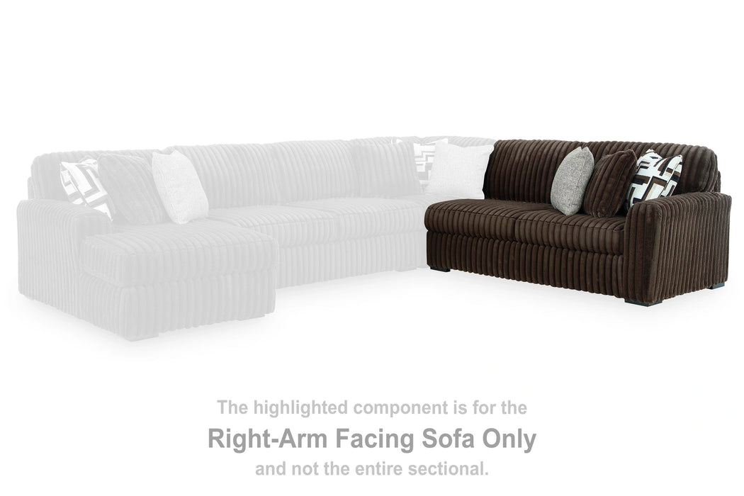 Midnight-Madness Sectional with Chaise
