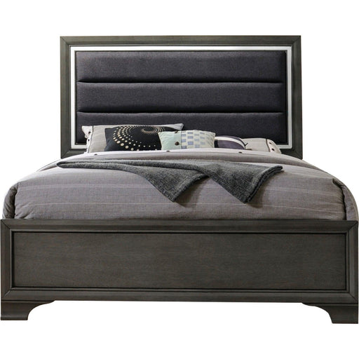 Acme Furniture Carine II Queen Panel Bed in Gray 26260Q - Couch Potato Furniture & Mattress (CA) - Multi Location