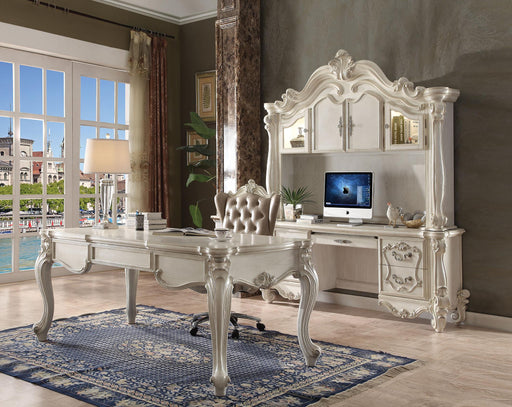 Versailles Vintage Gray PU & Bone White Office Chair - Couch Potato Furniture & Mattress (CA) - Multi Location