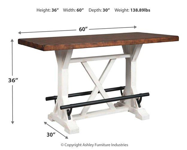 Valebeck Counter Height Dining Table - Couch Potato Furniture & Mattress (CA) - Multi Location