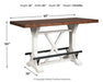 Valebeck Counter Height Dining Table - Couch Potato Furniture & Mattress (CA) - Multi Location