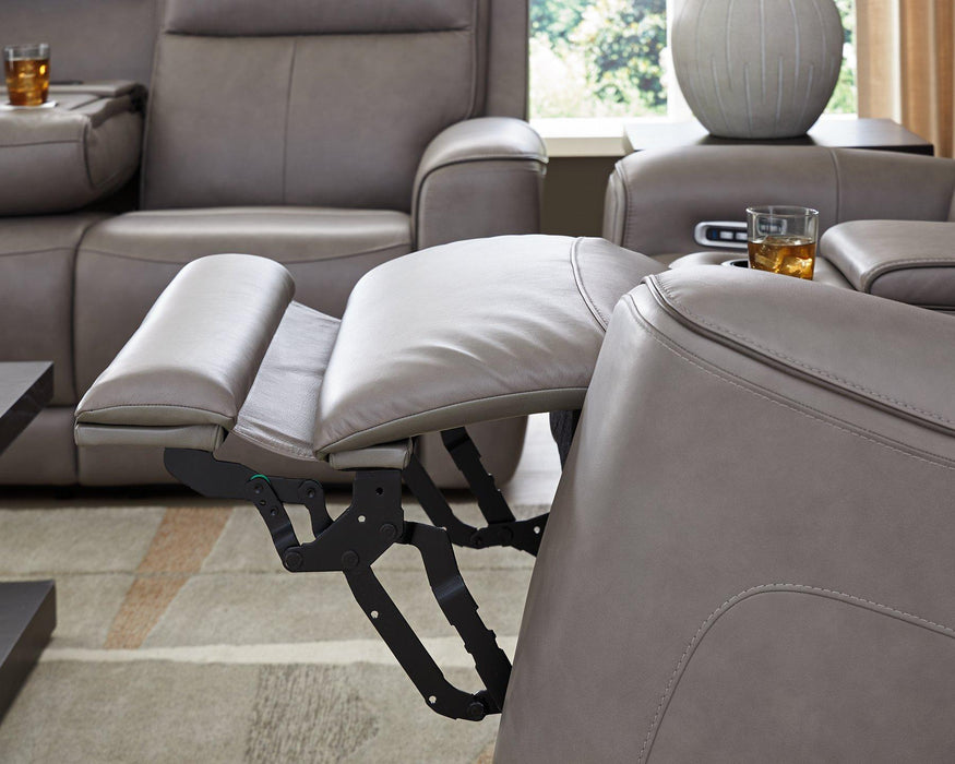 5Z-Comfort Power Reclining Loveseat with Console - Couch Potato Furniture & Mattress (CA) - Multi Location