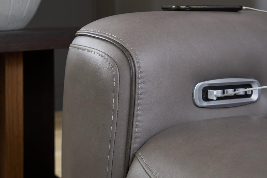 5Z-Comfort Power Reclining Loveseat with Console - Couch Potato Furniture & Mattress (CA) - Multi Location