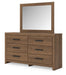 Broachmyn Dresser and Mirror - Couch Potato Furniture & Mattress (CA) - Multi Location