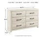 Cambeck Dresser and Mirror - Couch Potato Furniture & Mattress (CA) - Multi Location