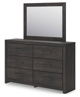 Hollivern Dresser and Mirror - Couch Potato Furniture & Mattress (CA) - Multi Location