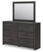 Hollivern Dresser and Mirror - Couch Potato Furniture & Mattress (CA) - Multi Location