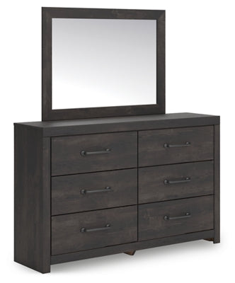 Hollivern Dresser and Mirror - Couch Potato Furniture & Mattress (CA) - Multi Location