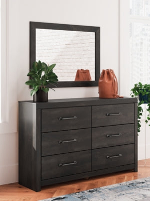 Hollivern Dresser and Mirror - Couch Potato Furniture & Mattress (CA) - Multi Location