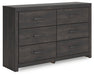 Hollivern Dresser and Mirror - Couch Potato Furniture & Mattress (CA) - Multi Location