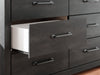 Hollivern Dresser and Mirror - Couch Potato Furniture & Mattress (CA) - Multi Location