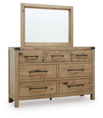Ridgester Dresser and Mirror - Couch Potato Furniture & Mattress (CA) - Multi Location