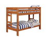 Wrangle Hill Twin Over Twin Bunk Bed Amber Wash - Couch Potato Furniture & Mattress (CA) - Multi Location