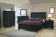 Sandy Beach Queen Storage Sleigh Bed Black - Couch Potato Furniture & Mattress (CA) - Multi Location