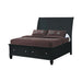 Sandy Beach Queen Storage Sleigh Bed Black - Couch Potato Furniture & Mattress (CA) - Multi Location