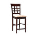 Gabriel Upholstered Counter Height Stools Cappuccino and Beige (Set of 2) - Couch Potato Furniture & Mattress (CA) - Multi Location