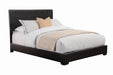 Conner Queen Upholstered Panel Bed Black - Couch Potato Furniture & Mattress (CA) - Multi Location