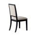 Louise Upholstered Dining Side Chairs Black and Cream (Set of 2) - Couch Potato Furniture & Mattress (CA) - Multi Location