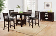 Lavon Upholstered Counter Height Stools Black and Espresso (Set of 2) - Couch Potato Furniture & Mattress (CA) - Multi Location