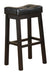 Donald Upholstered Bar Stools Black and Cappuccino (Set of 2) - Couch Potato Furniture & Mattress (CA) - Multi Location