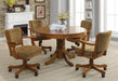 Mitchell Upholstered Game Chair Olive-brown and Amber - Couch Potato Furniture & Mattress (CA) - Multi Location