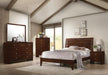 Serenity Eastern King Panel Bed Rich Merlot - Couch Potato Furniture & Mattress (CA) - Multi Location