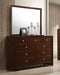 Serenity Rectangle Dresser Mirror Rich Merlot - Couch Potato Furniture & Mattress (CA) - Multi Location