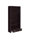 Skylar 5-shelf Bookcase with Storage Drawer Cappuccino - Couch Potato Furniture & Mattress (CA) - Multi Location