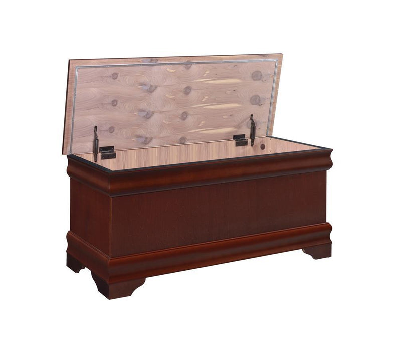 Pablo Rectangular Cedar Chest Warm Brown - Couch Potato Furniture & Mattress (CA) - Multi Location