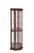 Appledale 6-shelf Corner Curio Cabinet Medium Brown - Couch Potato Furniture & Mattress (CA) - Multi Location
