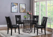 Shannon Open Back Upholstered Dining Chairs Black (Set of 2) - Couch Potato Furniture & Mattress (CA) - Multi Location