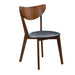 Jedda Upholstered Dining Chairs Dark Walnut and Black (Set of 2) - Couch Potato Furniture & Mattress (CA) - Multi Location