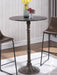 Oswego Round Bar Table Dark Russet and Antique Bronze - Couch Potato Furniture & Mattress (CA) - Multi Location