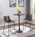 Oswego Round Bar Table Dark Russet and Antique Bronze - Couch Potato Furniture & Mattress (CA) - Multi Location