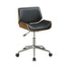 Addington Adjustable Height Office Chair Black and Chrome - Couch Potato Furniture & Mattress (CA) - Multi Location