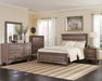 Kauffman Queen Panel Bed Washed Taupe - Couch Potato Furniture & Mattress (CA) - Multi Location