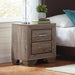 Kauffman 2-drawer Nightstand Washed Taupe - Couch Potato Furniture & Mattress (CA) - Multi Location