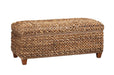Laughton Hand-Woven Banana Leaf Storage Trunk Amber - Couch Potato Furniture & Mattress (CA) - Multi Location