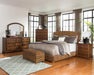 Laughton Hand-Woven Banana Leaf Queen Bed Amber - Couch Potato Furniture & Mattress (CA) - Multi Location