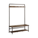 Alise Hall Tree with 5 Coat Hooks Chestnut and Dark Bronze - Couch Potato Furniture & Mattress (CA) - Multi Location
