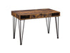 Olvera 1-drawer Writing Desk Antique Nutmeg and Dark Bronze - Couch Potato Furniture & Mattress (CA) - Multi Location