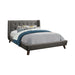 Carrington Button Tufted Full Bed Grey - Couch Potato Furniture & Mattress (CA) - Multi Location