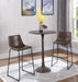 Michelle Armless Bar Stools Two-tone Brown and Black (Set of 2) - Couch Potato Furniture & Mattress (CA) - Multi Location