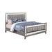 Leighton Queen Panel Bed with Mirrored Accents Mercury Metallic - Couch Potato Furniture & Mattress (CA) - Multi Location
