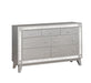 Leighton 7-drawer Dresser Metallic Mercury - Couch Potato Furniture & Mattress (CA) - Multi Location