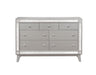 Leighton 7-drawer Dresser Metallic Mercury - Couch Potato Furniture & Mattress (CA) - Multi Location